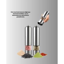Akinco Pilli Baharat Değirmeni Karabiber Tuz Baharat Öğütücü