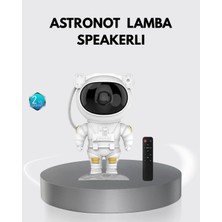 Akinco Astronot Şekilli Galaxy Projeksiyon Lambası Nebula Efektli Dekoratif Lamba