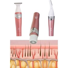 Akinco 3 Başlıklı Kıl Tüy Temizleyici Epilasyon Aleti Tüm Cilt Tiplerine