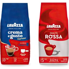 Lavazza Qualita Rossa, Crema E Gusto Çekirdek Kahve 1 kg | 2'li Paket