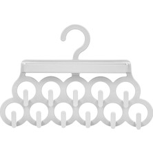 Colezium Krat ve Şal Askısı - Takı ve Aksesuar Düzenleyici Askı - Beyaz