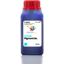 Qc Canon Maxify GX5540 Uyumlu - 250ML C Cyan Mavi