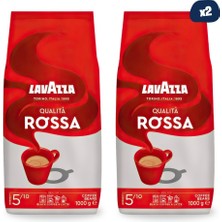 Lavazza Qualita Rossa Espresso Çekirdek Kahve 1 kg | 2'li Paket