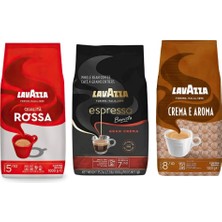 Lavazza Qualità Rossa + Crema E Aramo + Espresso Barista Gran Crema Çekirdek Kahve 1kg | 3'lü Paket