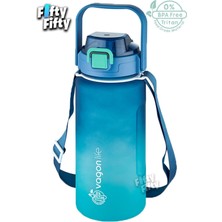 PremiumPort 1500ML Çift Renk Tritan Spor Matara, Pipetli ve Pipetsiz Kullanım