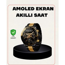 Pileli Store Amoled Akıllı Saat Manyetik Şarj Gps Destekli Spor ve Günlük Kullanım