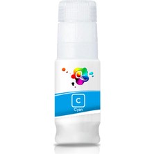 Qc Canon Maxify GX6140 Uyumlu - 70ML C Cyan Mavi
