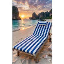 Su Geçirmez Taşınabilir Şezlong Minderi, Şezlong Yatağı, Katlanabilir Plaj Yatağı, Kamp Yatağı