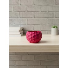 Pileli Store Mini Mor Dekoratif Saksı 5 cm Modern Masaüstü Bitki Saksısı