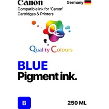 Qc Canon Imageprograf PRO-1100 Uyumlu - 250ML B Blue Mor