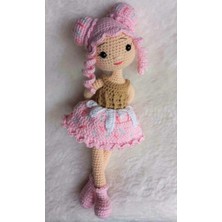 Pembe Cupcake Bebek Organik Oyuncak