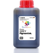 Qc Canon Imageprograf PRO-1100 Uyumlu - 500ML Pgy Photo Grey Fotoğraf Gri