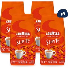 Lavazza Suerte Espresso Çekirdek Kahve 1 kg | 4'lü Paket