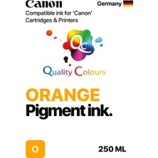 Qc Canon Imageprograf GP-6600S Uyumlu - 250ML O Orange Turuncu
