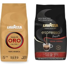 Lavazza Qualita Oro, Espresso Barista Gran Crema Çekirdek Kahve 1 kg | 2'li Paket