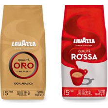 Lavazza Qualita Oro, Qualita Rossa Espresso Çekirdek Kahve 1 kg | 2'li Paket