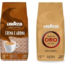 Lavazza Qualita Oro, Crema E Aroma Çekirdek Kahve 1 kg | 2'li Paket