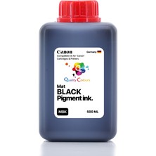 Qc Canon Imageprograf TM-350 / TM-355 Uyumlu - 500ML Mbk Black Mat Siyah