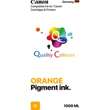 Qc Canon Imageprograf GP-2600S Uyumlu - 1000ML O Orange Turuncu