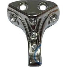 Akinco Taşlı Ahşap Sandık Ayağı, Kutu Ayak 2,5 cm - Nikel, 100 Adet