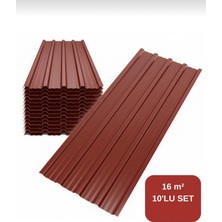  konsep  galvanizli trapez çatı kaplama sacı – 2 metre (10 adet-su geçirmez ve paslanmaz metal sac)