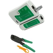 Çoklu RJ45, RJ11, Rj9 Jack Telefon ve Data Kablosu Test Cihazı