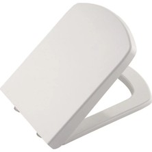 Akinco Lüks Kare Amartisörlü Yavaş Kapanan Klozet Kapağı