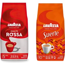 Lavazza Qualita Rossa, Suerte Çekirdek Kahve 1 kg | 2'li Paket