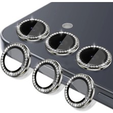 Voyo Samsung Galaxy S26 Plus Kamera Lens Koruyucu Taşlı Simli Süslü Kaliteli Görüntü