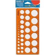 Esranın Dünyası Darbelere Dayanıklı Daire Şablonu, 1-35 mm Çaplı