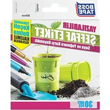 Esranın Dünyası 30’lu Paket Şeffaf Su Geçirmez Etiket, Pratik Kullanım