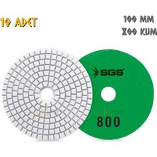 Sgs Elmas Polisaj Pedi Mermer-Granit-Fayans - Islak - 800 Kum - 10 Adet