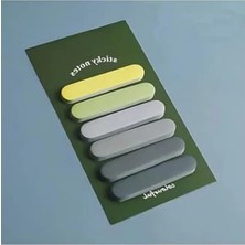Esranın Dünyası Sarı ve Yeşil Temalı 6 Renkli Not Seti, Post-It Yapışkan Kağıt