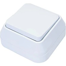 Esranın Dünyası Beyaz Sıva Üstü Anahtar - IP20 Koruma Derecesi