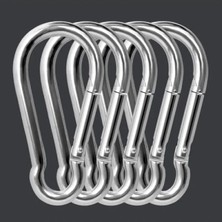 Esranın Dünyası Paslanmaz Çelik Karabina Kanca Seti - 6 Adet