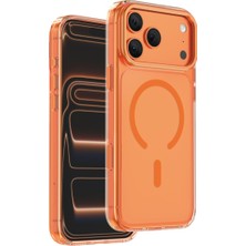 Keephone Apple iPhone 17 Pro Max Uyumlu Kılıf Magicam Gizli Selfie Standlı Magsafe Crystal Kapak