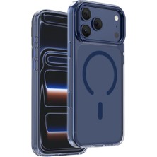 Keephone Apple iPhone 17 Pro Max Uyumlu Kılıf Magicam Gizli Selfie Standlı Magsafe Crystal Kapak
