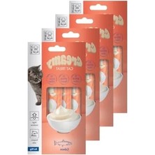 Esranın Dünyası 4X15 Gram Somon Balıklı Kedi Ödülü, Kremsi Lezzet