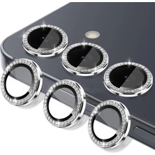 Voyo Samsung Galaxy S26 Plus Kamera Lens Koruyucu Taşlı Simli Süslü Kaliteli Görüntü