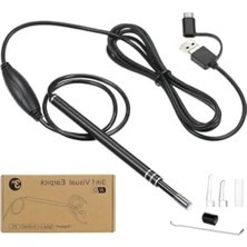 Esranın Dünyası 1.5 Metre Uzunlukta USB Kablolu LED Işıklı Endoskop