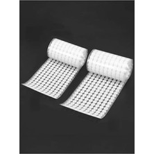 Esranın Dünyası Dünya Magnet 50 Adet Arkası Yapışkanlı Yuvarlak Cırt Cırtlı Bant, Kaliteli Cırt Bant, Çap 1cm (Beyaz Renk)