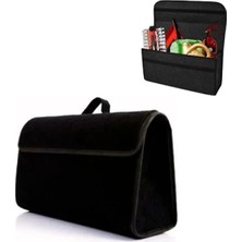 Esranın Dünyası Premium Kalın Araba Bagaj Düzenleyici Çanta - 50 x 24 x 17 cm - Suya Dayanıklı