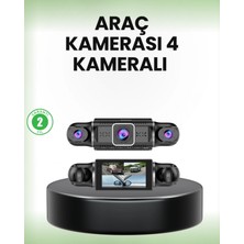 Pileli Store Gps’li 4 Kameralı Araç Iç Dış Kayıt Sistemi 1080P Wifi Destekli