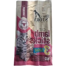 Esranın Dünyası Kedi Ödül Maması, Kuzu Etli Stick, 3'lü Paket, Yumuşak, Yetişkin Kediler Için