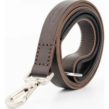 Esranın Dünyası Kahverengi Klasik Deri Köpek Gezdirme Kayışı, Large Boy