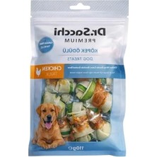 Esranın Dünyası Çift Renkli Sığır Derisi Düğüm Kemik Ödül, 2 Inç, 8'li Set