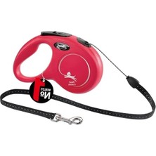 Esranın Dünyası 5 mt Uzunluğunda Kırmızı Renkli Ipli Tasma, S Boyut