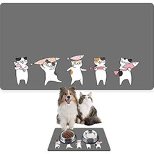 Esranın Dünyası Kolay Temizlenen Su Geçirmez Evcil Hayvan Beslenme Matı