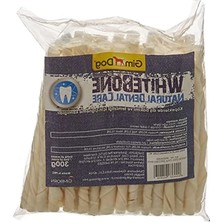 Esranın Dünyası 300 gr Beyaz Burgu Çubuk Kemik, Ağız Sağlığı Için Köpek Ödülü