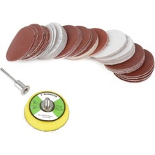 50MM Gravür ve Hobi Makinesi Için Zımpara Pedi ile 60 Adet Zımpara Seti